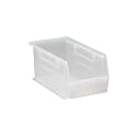 QUANTUM STORAGE SYSTEMS Ultra QUS230CLCS Solid Part Organizer Clear Bins 11" L x 6" W x 5" H 12 Pack
