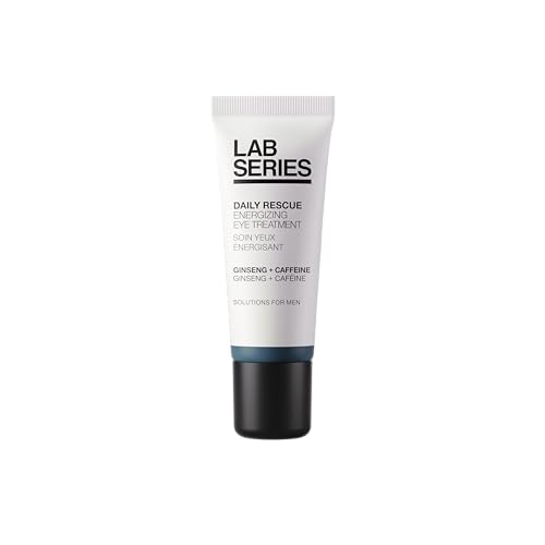 Lab Series Men's Daily Rescue Energizing Eye Treatment - Under Eye Cream Moisturizer with Ginseng & Caffeine - Energizes and Hydrates - Skin Care