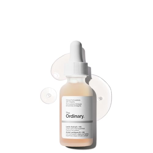 The Ordinary Lactic Acid 5% + Hyaluronic Acid 2%, Gentle Exfoliating Serum for Smoother Skin, 1 Fl Oz Beauty and Personal Care The Ordinary Default Title