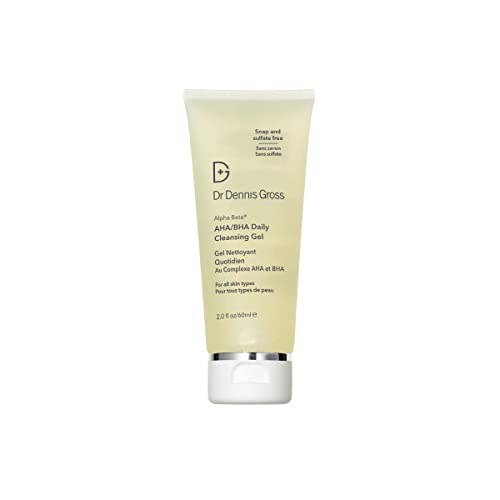 Dr Dennis Gross Alpha Beta® AHA/BHA Daily Cleansing Gel, for Skin That is Dull, Congested and Uneven Tone & Texture (2 Fl Oz)