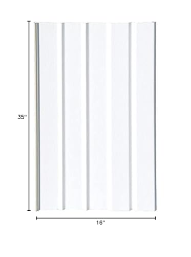Mobile Home Vinyl Skirting Box of 8 White Solid Panels 16" Wide by 35" Tall. Premium 40 Mil Thickness