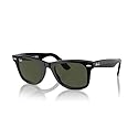 Ray-Ban RB2140 Original Wayfarer Sunglasses, Black/Green, 50 mm