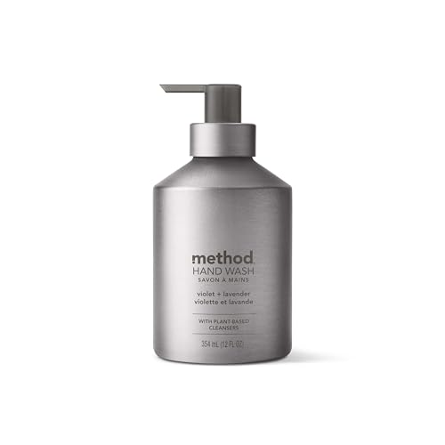 Method Premium Gel Hand Wash, Violet + Lavender, 12 Fl Oz (Pack of 1) Packaging May Vary