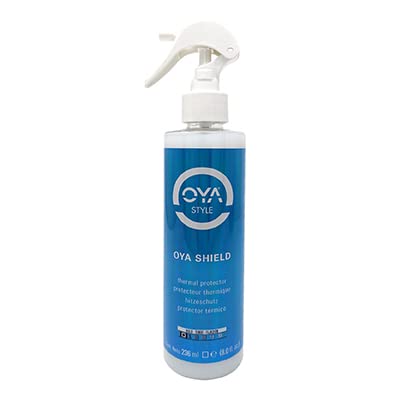 OYA SHIELD Heat Protection Spray - Protects, Strengthens and Improves Hair Elasticity - Lightweight Thermal Shield for Blow Dryer, Flat Iron & Curling