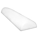 Cando 30-2340 Full-Skin PE Foam Roller for Muscle Restoration, Massage Therapy, Sport Recovery and Physical Therapy, White, 6" Width, 36" Length