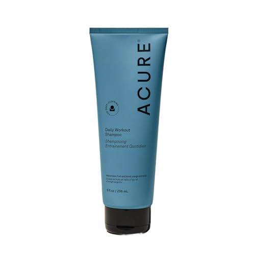 Acure Daily Workout Watermelon Shampoo - Lightweight Hydrating & Clarifying Shampoo for Women & Men w/ Oily, Damaged Hair & Dry Scalp, Color Safe