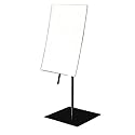 JERDON Rectangular Tabletop Vanity Makeup Mirror - 3X Magnification with Black Finish - 5-inch by 8-inch Vanity Mirror - Pivot Adjustment - Model