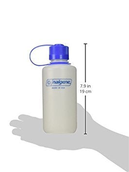 Nalgene HDPE Narrow Mouth BPA-Free Water Bottle, 16 oz