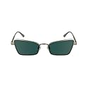 Calvin Klein Women's Sunglasses CK24110S - Matte Light Gold with Solid Green Lens