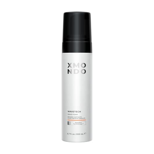 XMONDO Hair Wavetech Wave Foam, Vegan Styling Foam for Wavy Hair with Pro-Vitamin B5 and Nutrients to Hydrate Hair, Enhance Natural Curl Pattern