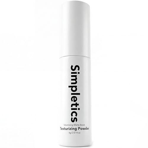 Simpletics Texturizing Powder 4g - All Natural, 4 Ingredient Nourishing Formula with Rice Starch - Chemical Free - Gives Volumized, Texturized, Matte