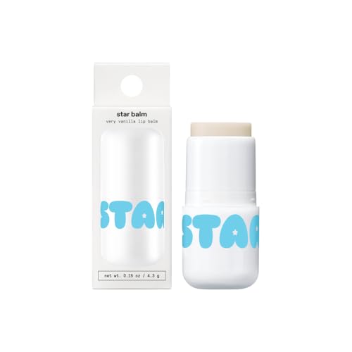 Starface Star Balm™ Very Vanilla, Hydrating Lip Moisturizer with Shea Butter, Cocoa Butter, and Coconut Oil, Dreamy Vanilla Flavor, (0.15 oz) Beauty and Personal Care Starface World