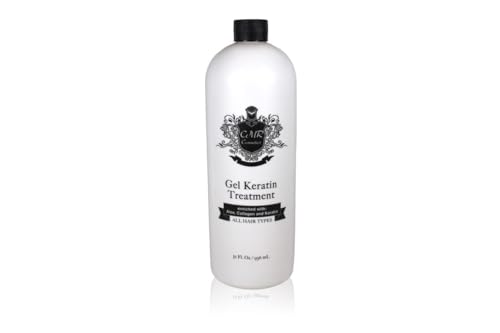 CMR Cosmetics Brazilian Keratin Hair Treatment Gel - Straightening, Smoothing & Repairing Formula, Adds Volume & Gloss, Reduces Frizz, Preserves
