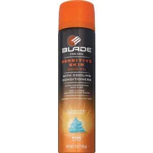 CVS Blade Advanced Sensitive Shave Gel, 7oz moisturizing with aloe