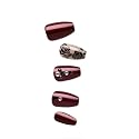 KISS imPRESS No Glue Mani Press On Nails, IMM25, Laced'up, Rose, Medium Size, Almond Shape, Includes 30 Nails, Prep Pad, Instructions Sheet, 1 Beauty & Personal Care imPRESS