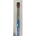 Blue Handle CRIMPED 100% Kolinsky Acrylic Nail Brush (Crimped 12) Beauty & Personal Care Blue Handle