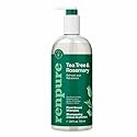Renpure Plant Based Tea Tree and Rosemary Refresh and Rebalance Shampoo - Soothes Dry Scalp - Delivers Moisture and Shine - Rids Hair of Grime - Dye