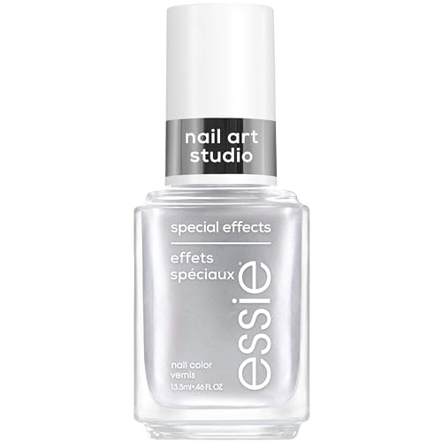 essie Nail Art Studio Special Effects Chrome Polish, Vegan, Silver Nail Polish, Cosmic Chrome, 0.46 Fl Oz Beauty & Personal Care essie