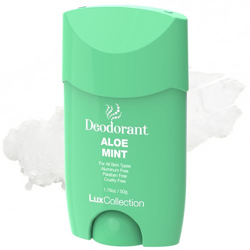 Lux Collection Deodorant for All Skin Types - Fresh Scent Aluminum Free Deodorant for Skin, Paraben Free & Cruelty Free (1.76oz, Aloe Mint) Beauty and Personal Care Lux Collection