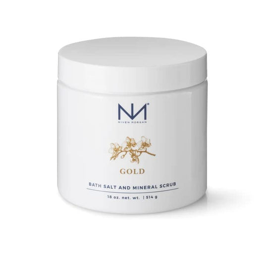 Niven Morgan Gold Bath Salt and Mineral Scrub 18oz. 514g Beauty and Personal Care Niven Morgan