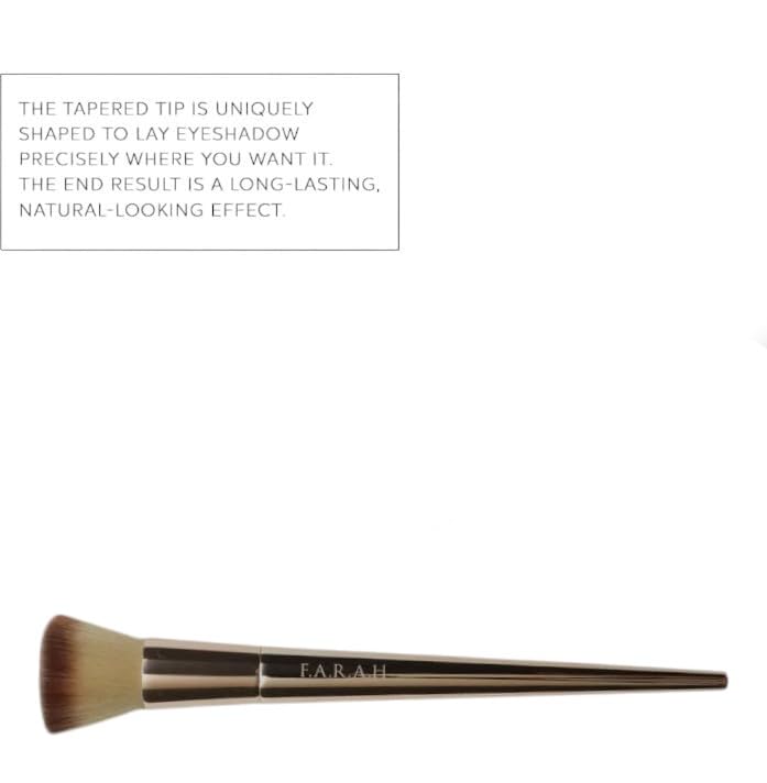 F.A.R.A.H® Flat Foundation Brush 615F - Vegan Bristles, Precision Foundation Application for an Airbrushed Finish