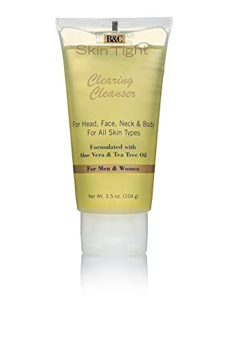 B&C Skin Tight Clearing Cleanser - Cleanses, Refreshes, Vitalizes - Ideal for Makeup Removal - 3.5 fl oz