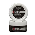 L'Oréal Professionnel Paris Men’s Styling Clay - For All Hair Types, Provides Strong Hold and Matte Finish