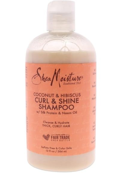 Shea Moisture ORGANIC Coconut & Hibiscus Set - Shampoo + Style Milk