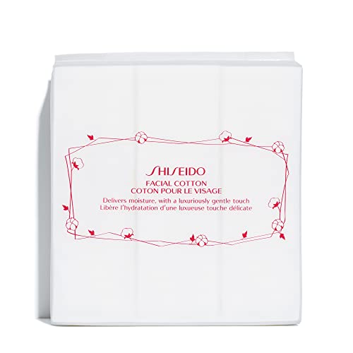 Shiseido Facial Cotton Pads - Includes 165 Squares - for Softener Application & Makeup Removal - 100% Natural, Super Soft Beauty and Personal Care Shiseido Default Title