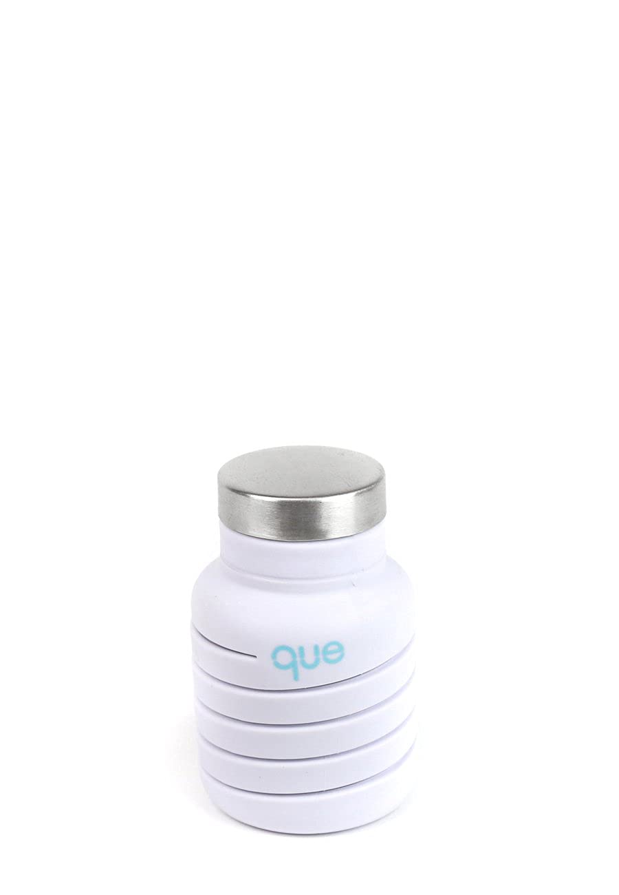 que Bottle - Fashionable & Collapsible 12oz Water Bottle (Glacier White)