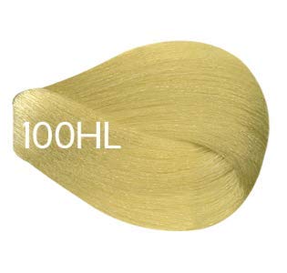 Vivitione Permanent Cream Color (100HL Ultra Light Blonde) 3oz. - 100% Grey Coverage, Long Lasting Shine, Made in Italy.