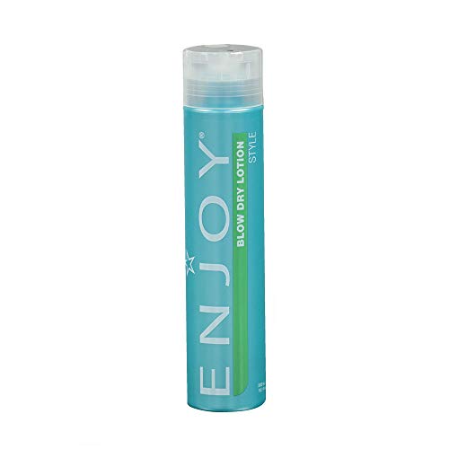ENJOY Blow Dry Lotion, Curly Hair Products, Hair Styling Cream, Hair Styling Products, Best for Lifeless or Dry Hair - 8 Oz