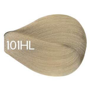 Vivitone Permanent Cream Color (101HL Ultra Light Ash Blonde) 3oz. - 100% Grey Coverage, Long Lasting Shine, Made in Italy.