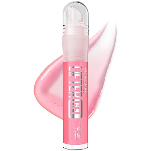 MAYBELLINE Lifter Oil-in-Gel Lip Gloss for Glassy, Bouncy Shine, Hydrating, Tinted Lip Balm and Moisturizer with Hyaluronic Acid and Passionfruit Oil,