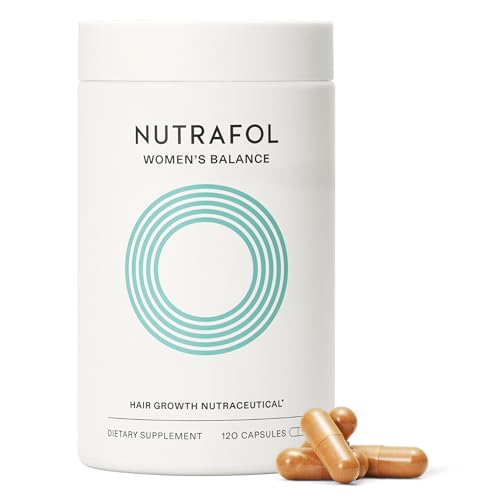 Nutrafol Women's Balance Hair Growth Supplements, Ages 45 and Up, Clinically Proven for Visibly Thicker Hair and Scalp Coverage, Dermatologist