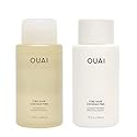 OUAI Fine Shampoo and Conditioner Set - Sulfate Free Shampoo and Conditioner for Women & Men - Made with Keratin, Marshmallow Root, Shea Butter