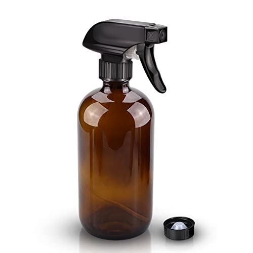 Wedama Amber Glass Spray Bottles, 16 oz Glass Spray Bottles for Cleaning Solutions and Essential Oils, Refillable Empty Spray Bottle with Adjustable Beauty and Personal Care Wedama Default Title
