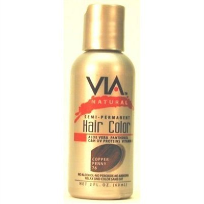Via Natural Semi-Perm 2 oz. Color # 76 Copper Penny