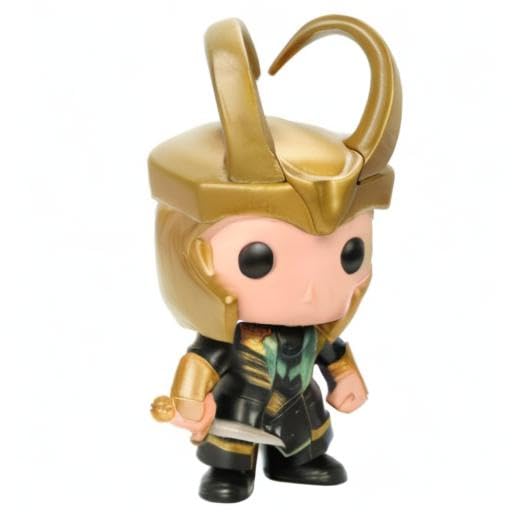 Funko POP Marvel (Bobble): Helmet Loki Action Figure