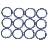 Homebasix SD-ORING-W3L Shower Curtain O-Ring, 12 Pieces