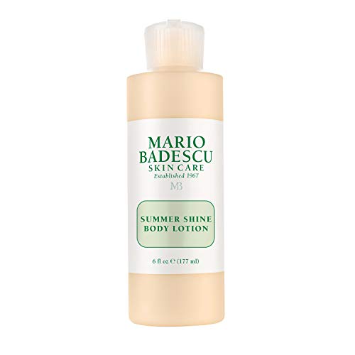 Mario Badescu Summer Shine Body Lotion Enriched with Vitamin A, Lightweight and Radiant, Non-Greasy Candlelit Glow Body Shimmer, Ideal for All Skin
