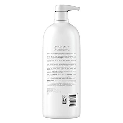 Nexxus Humectress Moisturizing Conditioner for Dry Hair Ultimate Moisture Silicone-Free, Moisturizing ProteinFusion with Elastin Protein and Green