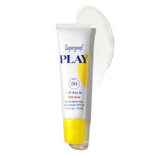 Supergoop! PLAY Lip Balm with Acai, 0.5 fl oz - SPF 30 PA+++ Broad Spectrum Sunscreen - Hydrating Honey, Shea Butter & Sunflower Seed Oil - Great Beauty and Personal Care Supergoop! Default Title