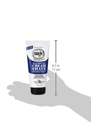 SoftSheen Carson Magic Regular Razorless Cream Shave 6 Oz (Pack of 6)