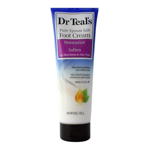 Dr Teal's Pure Epsom Salt Foot Cream Pure Epsom Salt Foot Cream with Shea Butter & Aloe Vera & Vitamin E By Dr Teal's Perfume for Women 8 oz