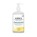 Kirk's Odor-Neutralizing Clean Hand Soap Castile Liquid Soap Pump Bottle | Moisturizing & Hydrating Kitchen Hand Wash | Lemon & Eucalyptus Scent | 12