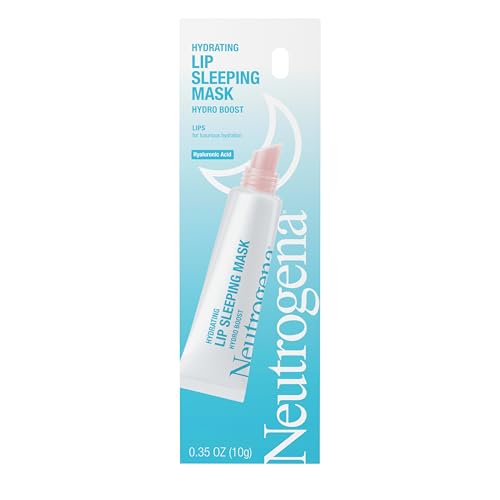 Neutrogena Hydro Boost Hydrating Lip Sleeping Mask with Hyaluronic Acid, Clear Overnight and Daily Moisturizing Treatment for Very Dry Lips, Fragrance