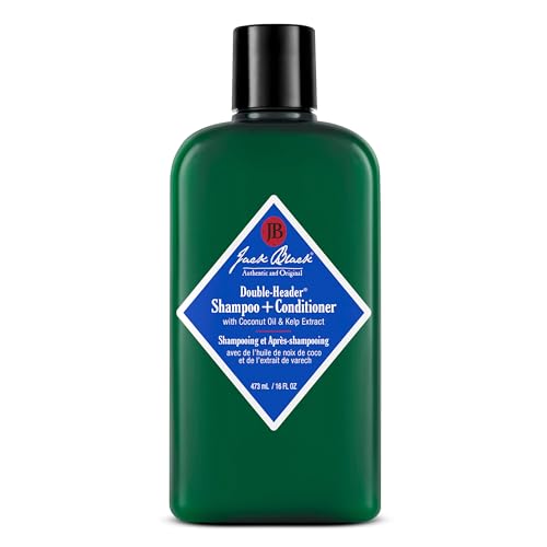 Jack Black - Double-Header Shampoo + Conditioner - PureScience Formula, Coconut Oil and Kelp Extract, Sulfate-Free, Removes Oil and Product Buildup