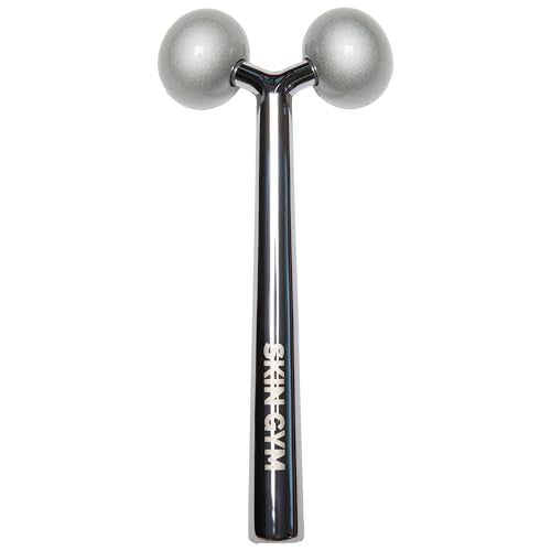 SKIN GYM Face Sculptor Beauty Roller, Stainless Steel Facial Massager for Lifting, Toning, and Sculpting