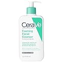 CeraVe Foaming Facial Cleanser, Daily Face Wash for Oily Skin with Hyaluronic Acid, Ceramides, and Niacinamide, Fragrance Free Paraben Free, 12 Fluid